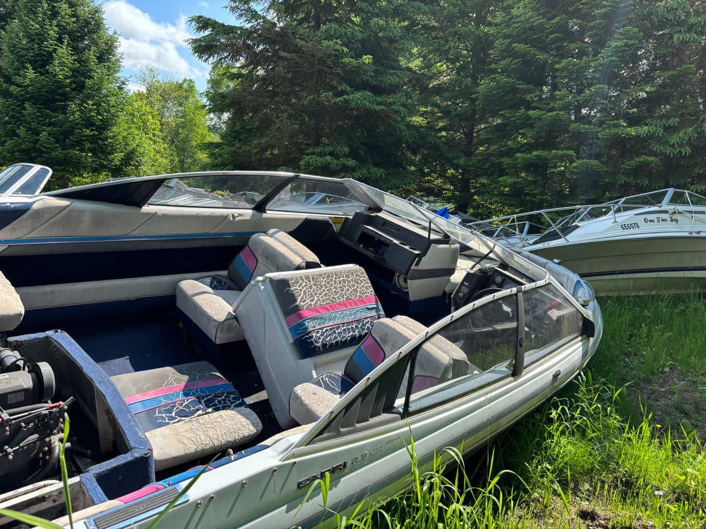 1989 Bayliner Capri 2.3L 3-Panel Windshield