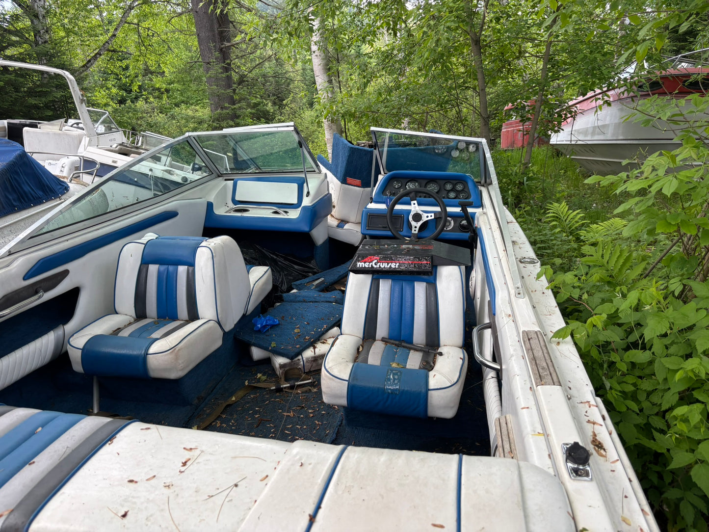 1989 Sea Ray 180 3-Panel Windshield