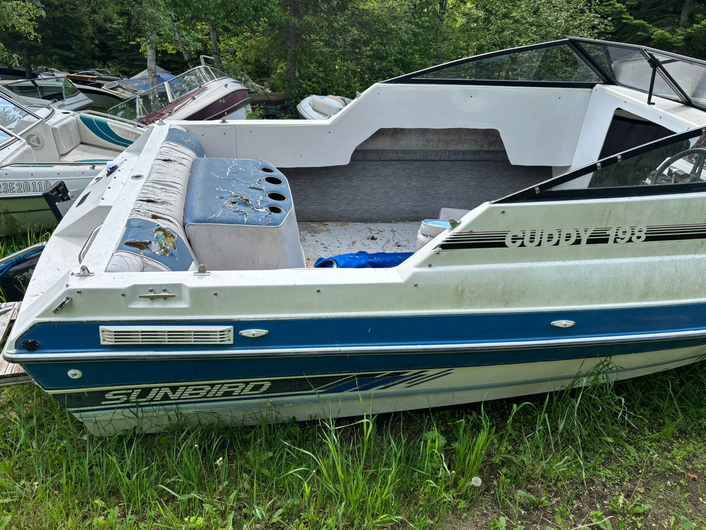 1989 Sunbird Cuddy 198 3-Panel Windshield