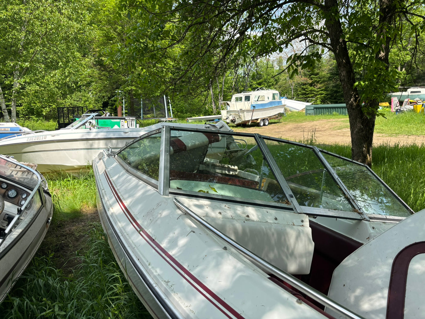 1990 Sea Ray 160 3-Panel Windshield