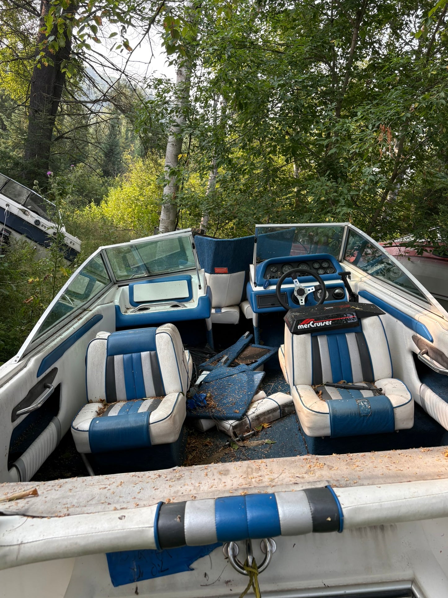 1990 Sea Ray 180 3-Panel Windshield