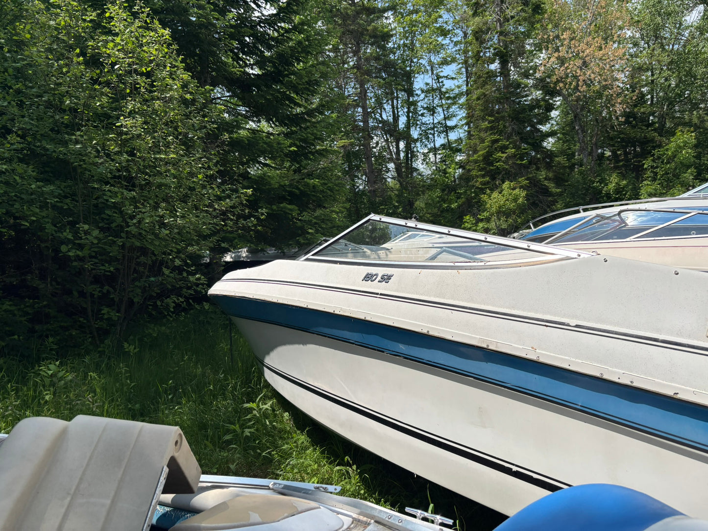1991 Glastron 180 SE 3-Panel Curved Windshield