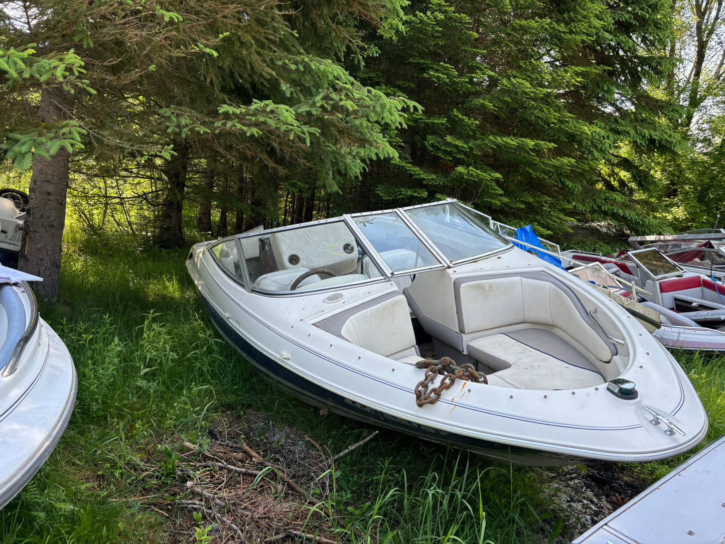 1992 Bayliner 3-Panel Curved Windshield