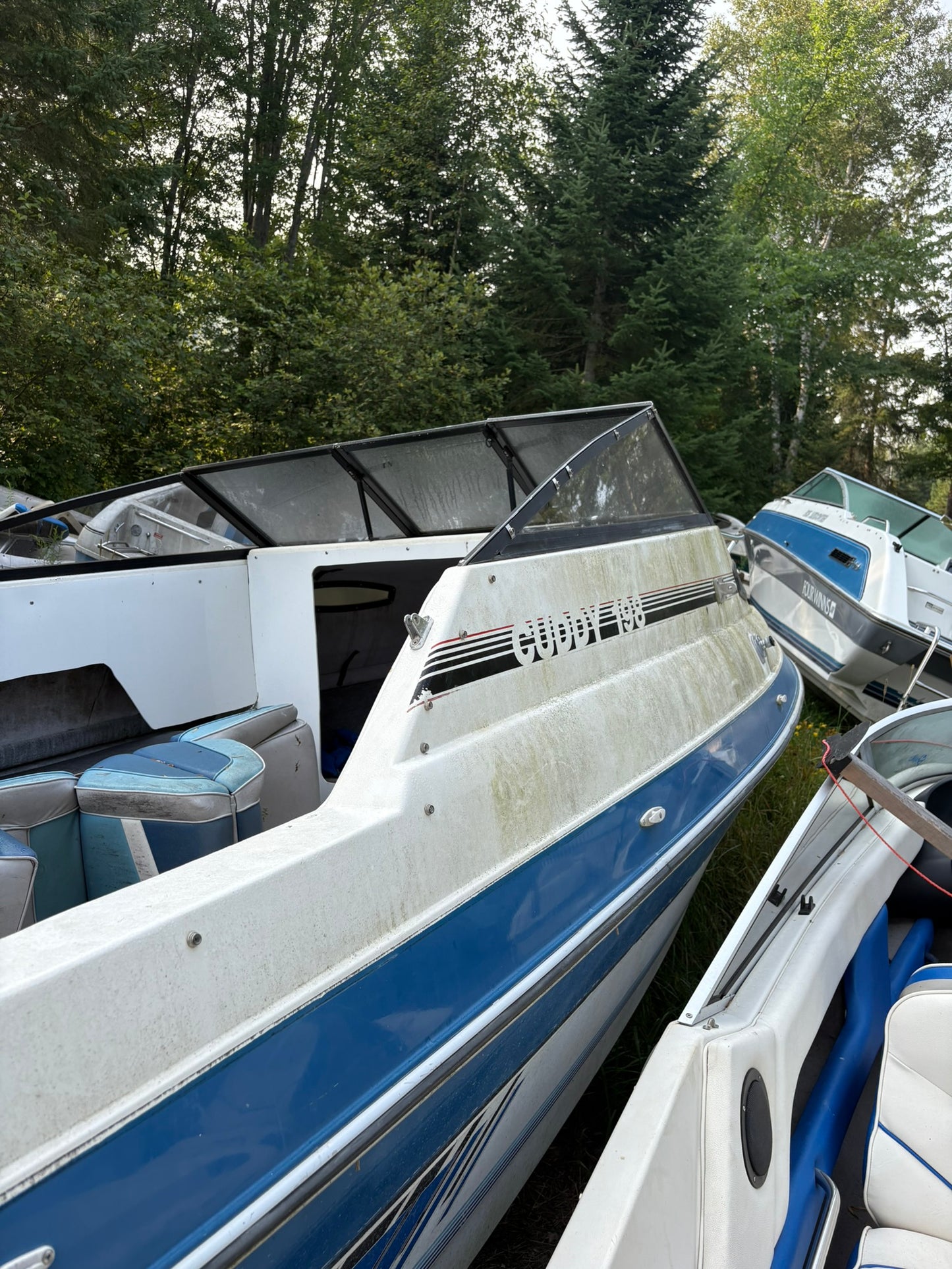 1993 Sunbird Cuddy 193 3-Panel Windshield