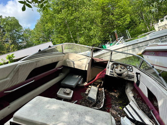 1989 Cutter XLE 190 3-Panel Curved Windshield