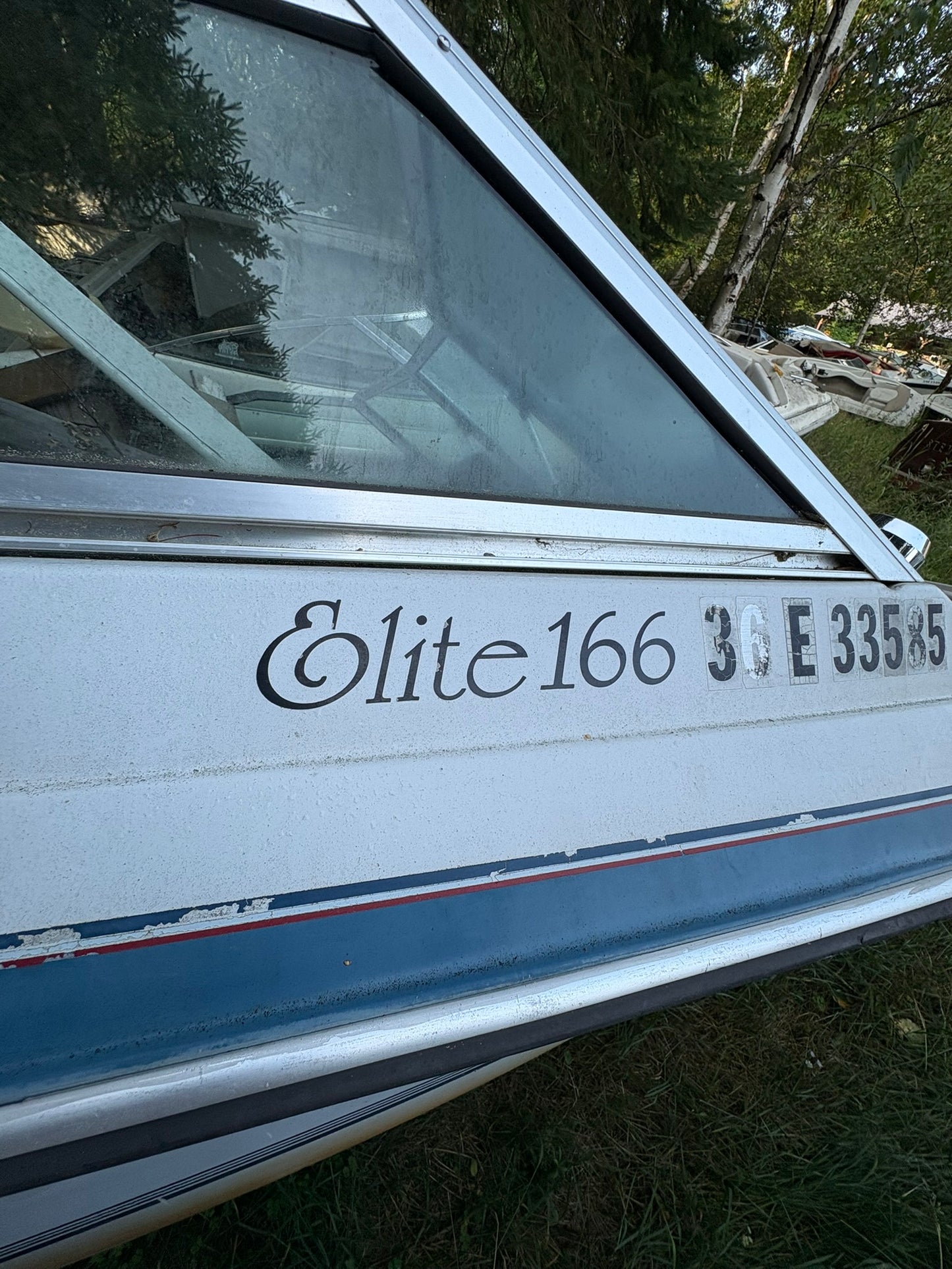 1989 Cadorette Elite 166 3-Panel Windshield