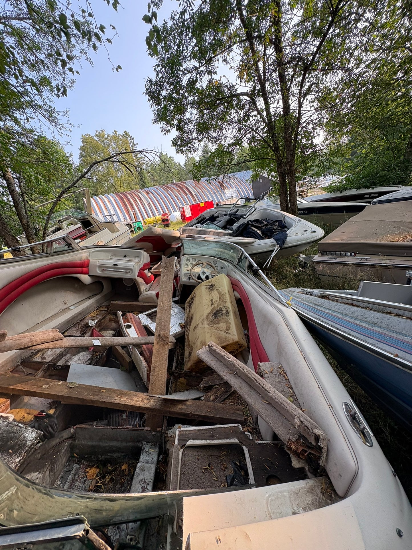 1995 Crown Line 3-Panel Curved Windshield