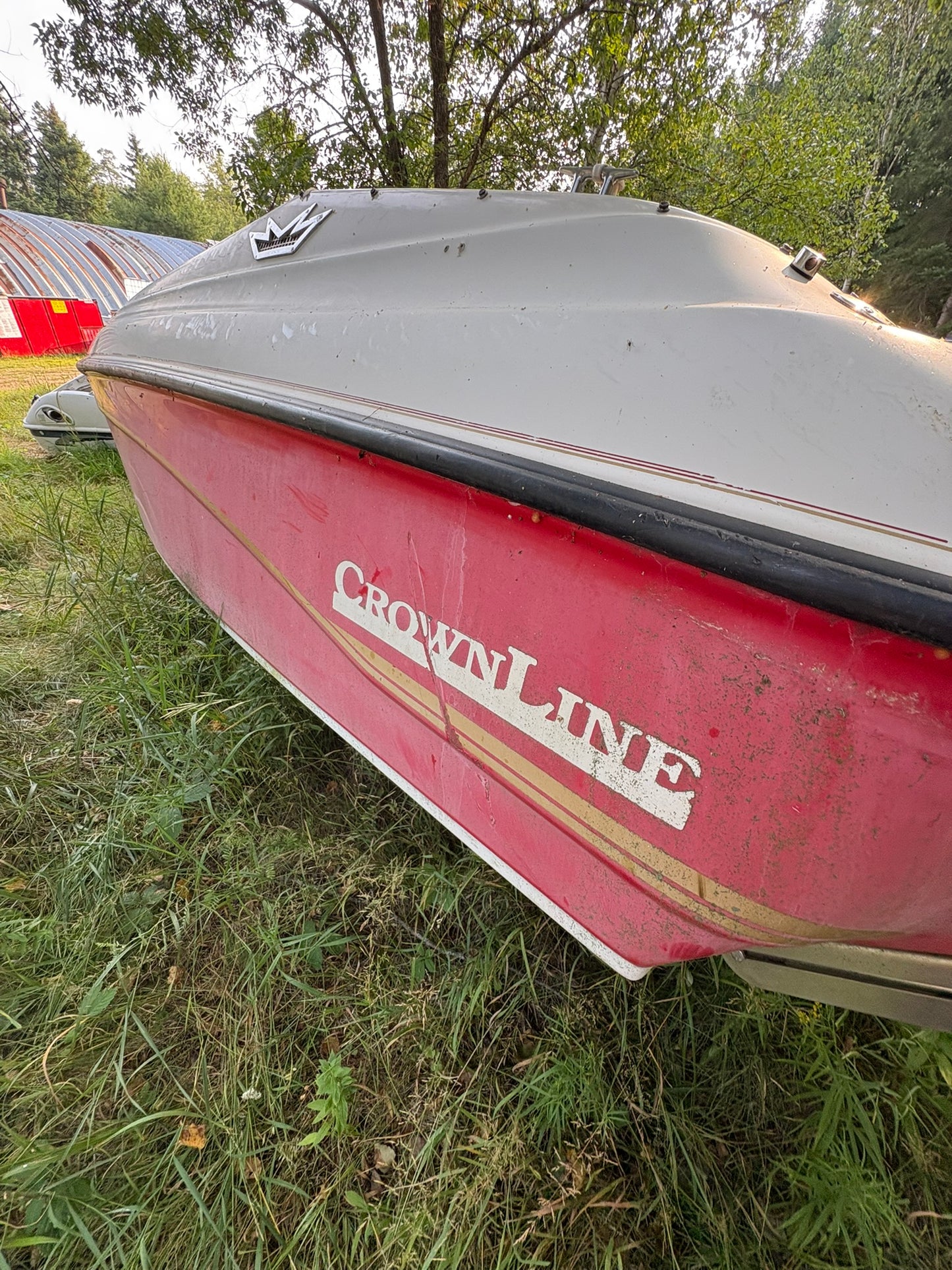 1995 Crown Line 3-Panel Curved Windshield