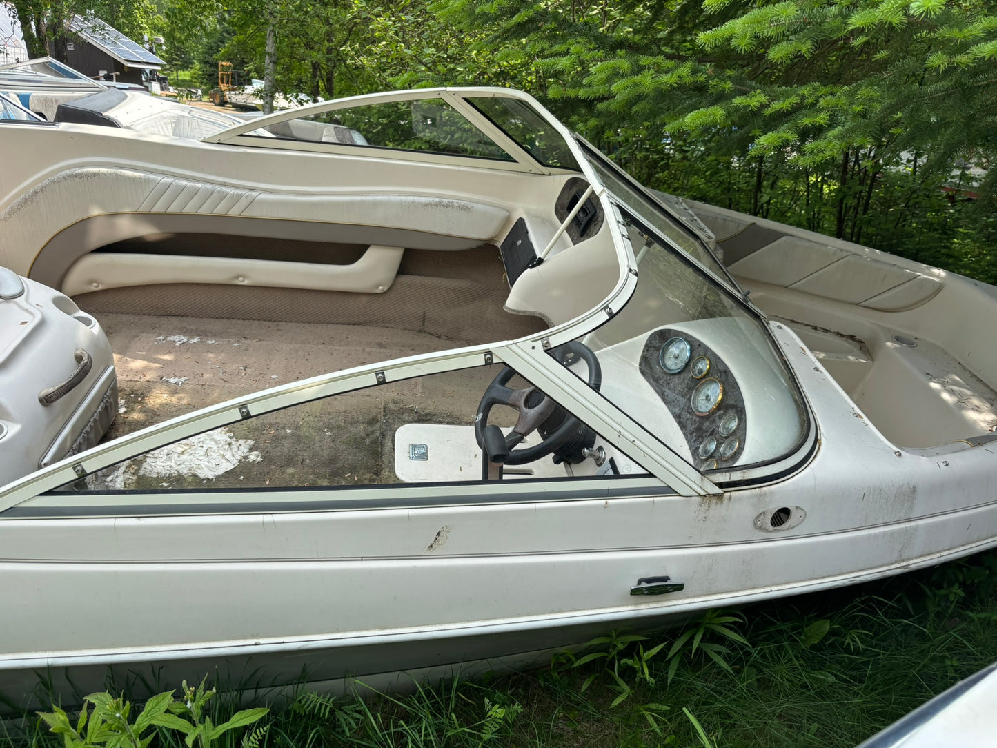 2000 Cutter 3-Panel Curved Windshield